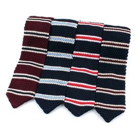 [MAESIO] KNT5041 Knit Stripe Necktie Width 6.3cm 4Colors _ Men's ties, Suit, Classic Business Casual Fashion Necktie, Knit tie, Made in Korea